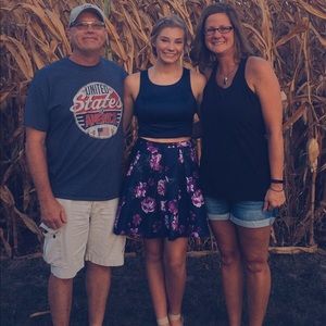 homecoming/formal/prom 2-piece floral dress 💃💛☺️